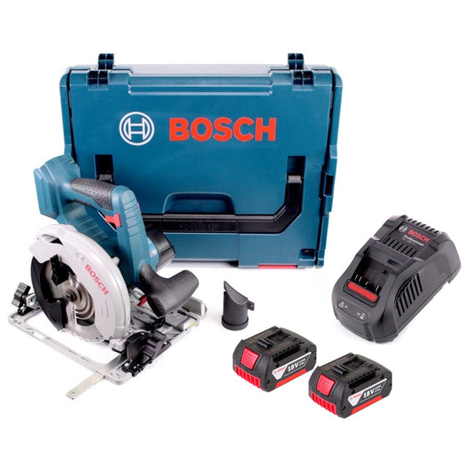 Bosch GKS 18V-57 G Akku Kreissäge 18V 165 mm + 2x Akku 3,0Ah + Ladegerät + L-Boxx - Toolbrothers