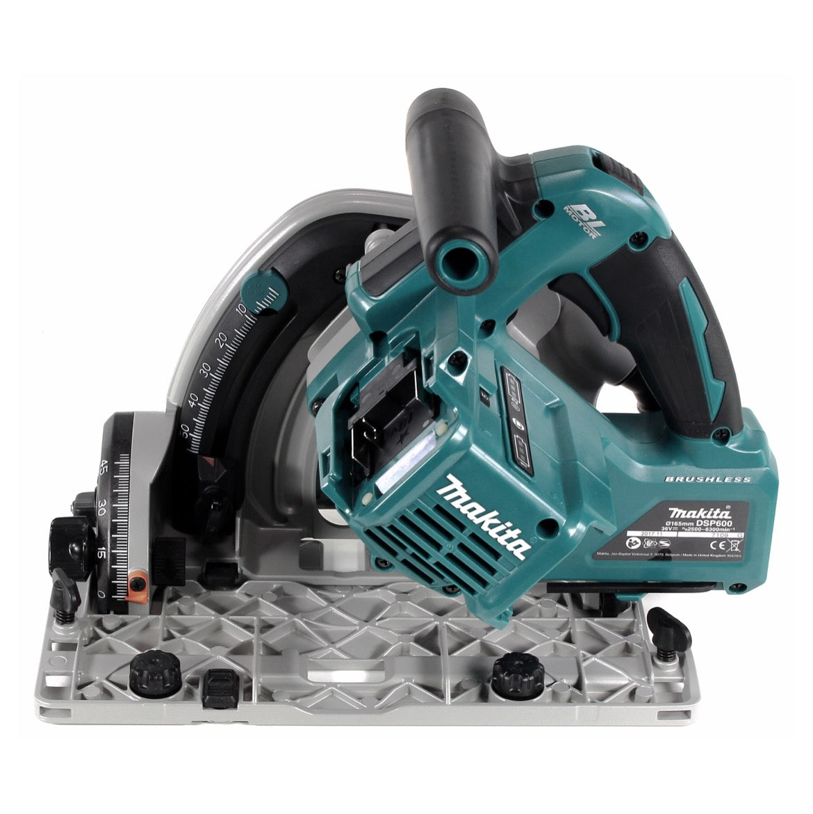 Makita DSP 600 SF Akku Tauchsäge 36V (2x18V) 165 mm Brushless + 2x Akku 3,0Ah + Ladegerät - Toolbrothers