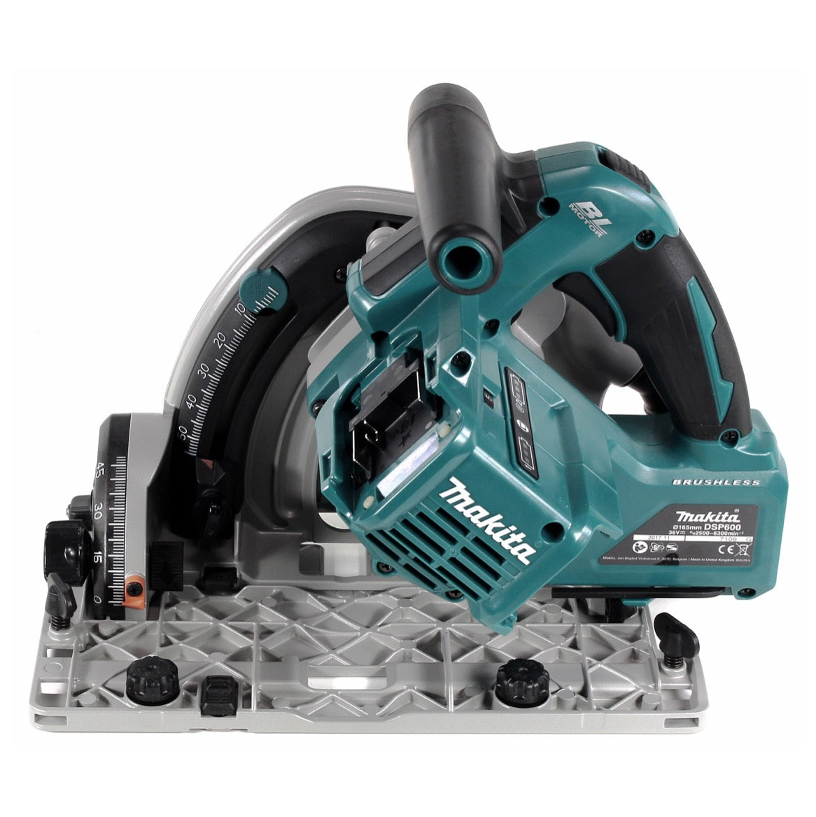 Makita DSP 600 T Akku Tauchsäge 36V (2x18V)165mm Brushless + 2x Akku 5,0Ah - ohne Ladegerät - Toolbrothers