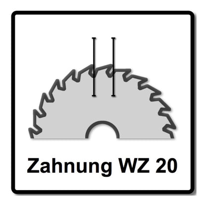 Bosch Kreissägeblatt Standard for Wood 85 x 1,1 x 15 mm 20 Zähne (2x 2608837666 ) - Toolbrothers