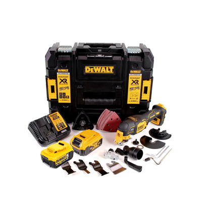 DeWalt DCS 356 P2 Akku Multitool 18V Brushless + 35tlg. Zubehör + 2x Akku 5,0 Ah + Ladegerät + TSTAK - Toolbrothers