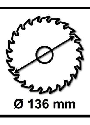 Bosch Kreissägeblatt Standard for Wood 136 x 1,5 x 20 mm 24 Zähne (2x 2608837668 ) - Toolbrothers