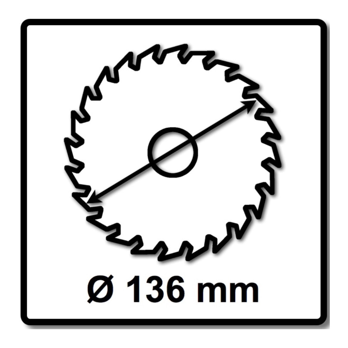 Bosch Kreissägeblatt Standard for Wood 136 x 1,5 x 20 mm 24 Zähne (2x 2608837668 ) - Toolbrothers