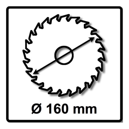 Bosch Kreissägeblatt Standard for Wood 160 x 1,5 x 20 / 15,875 mm 24 Zähne (2x 2608837676 ) - Toolbrothers