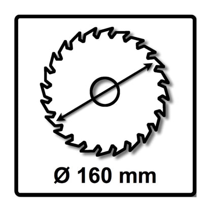 Bosch Kreissägeblatt Standard for Wood 160 x 1,5 x 20 / 15,875 mm 36 Zähne (2x 2608837677 ) - Toolbrothers