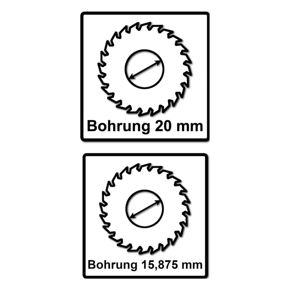 Bosch Kreissägeblatt Standard for Wood 160 x 1,5 x 20 / 15,875 mm 48 Zähne (2x 2608837678 ) - Toolbrothers