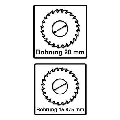 Bosch Kreissägeblatt Standard for Wood 160 x 1,5 x 20 / 15,875 mm 48 Zähne (2x 2608837678 ) - Toolbrothers