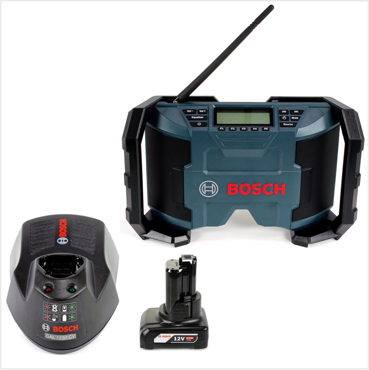 Bosch GML 10,8V Radio + 1x Akku 6,0Ah + Ladegerät - Toolbrothers