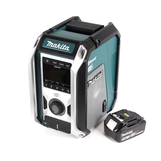 Makita DMR 115 F1 Akku Baustellenradio 12V - 18V  Bluetooth DAB+ IP65 + 1x Akku 3,0 Ah, ohne Ladegerät - Toolbrothers