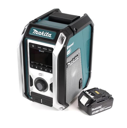 Makita DMR 115 M1 Akku Baustellenradio 12V - 18V  Bluetooth DAB+ IP65 + 1x Akku 4,0 Ah, ohne Ladegerät - Toolbrothers