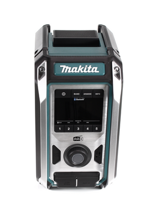 Makita DMR 115 RT Akku Baustellenradio 12V - 18V  Bluetooth DAB+ IP65- + 2x Akku 5,0 Ah + Ladegerät - Toolbrothers