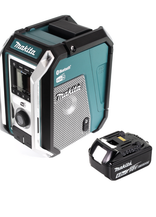 Makita DMR 115 G1 Akku Baustellenradio 12V - 18V  Bluetooth DAB+ IP65- + 1x Akku 6,0 Ah, ohne Ladegerät - Toolbrothers