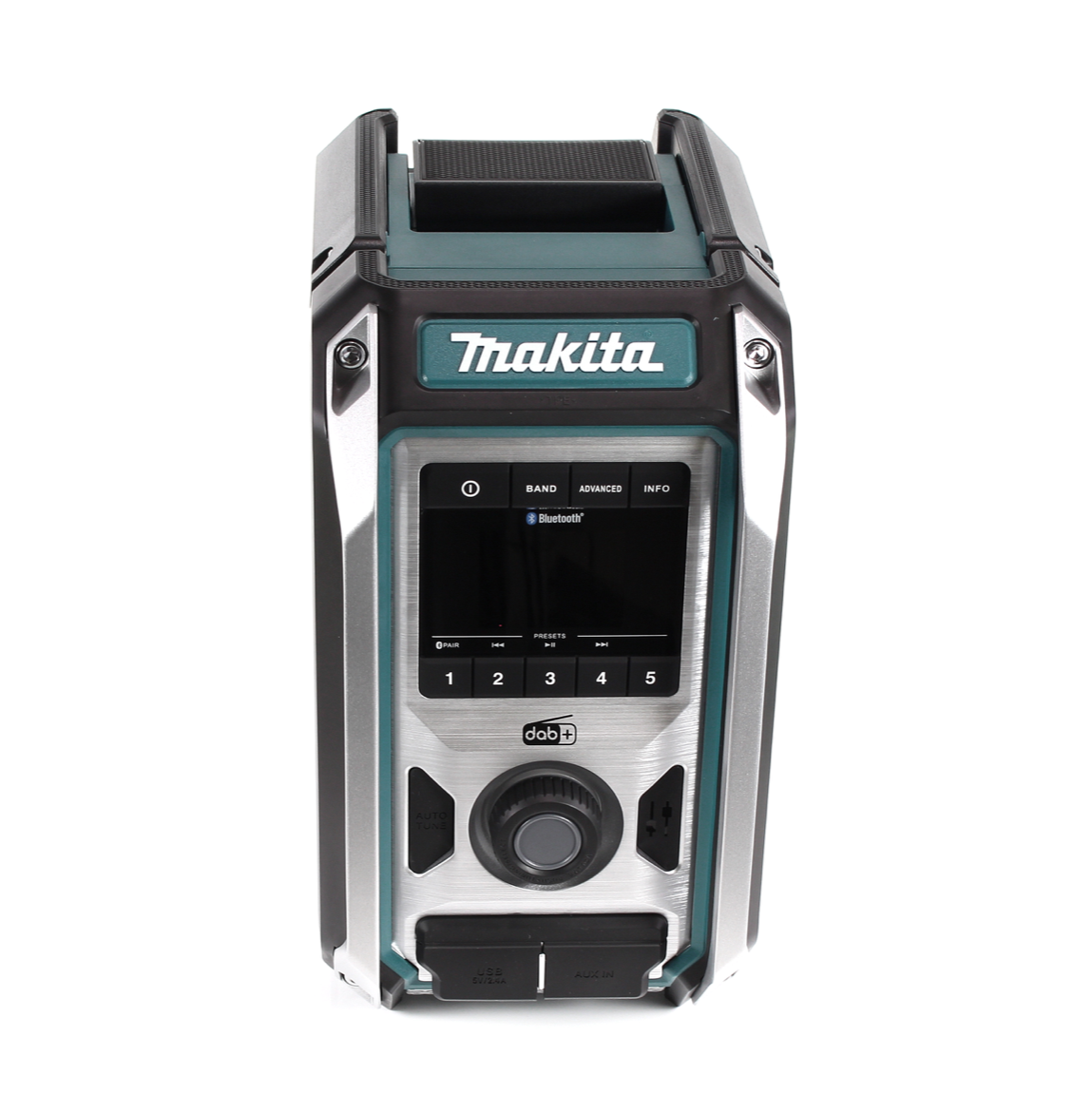 Makita DMR 115 RG Akku Baustellenradio 12V - 18V  Bluetooth DAB+ IP65- + 2x Akku 6,0 Ah + Ladegerät - Toolbrothers