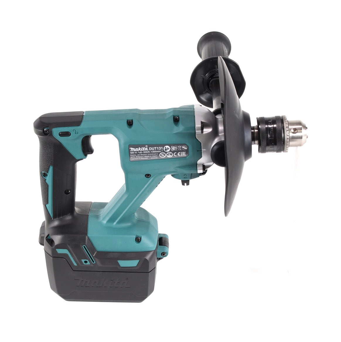 Makita DUT 131 RF Akku Rührgerät 18 V Brushless + 2x Akku 3,0 Ah + Ladegerät + Tasche - Toolbrothers