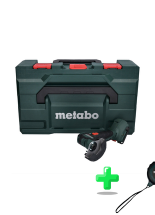 Meuleuse d'angle sur batterie Metabo CC 18 LTX 18V 76 mm brushless solo + metaBOX (600349840) + mètre ruban Metabo 5 mètres