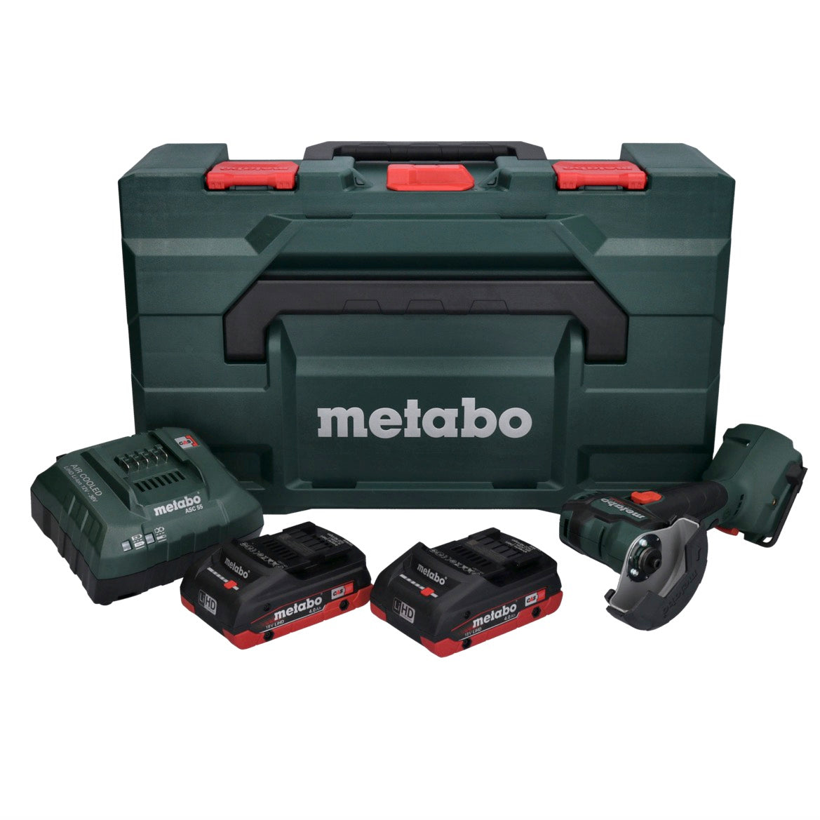 Metabo CC 18 LTX Akku Winkelschleifer 18 V 76 mm Brushless + 2x Akku 4,0Ah + Ladegerät + metaBOX - Toolbrothers