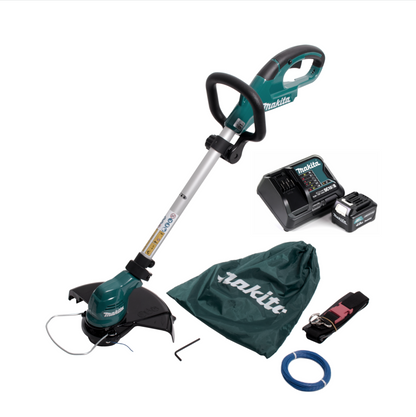 Makita UR 100 DSM1 Akku Rasentrimmer 10,8V + 1x Akku 4,0Ah + Lader + 1x Fadenkopf und Zubehör - Toolbrothers