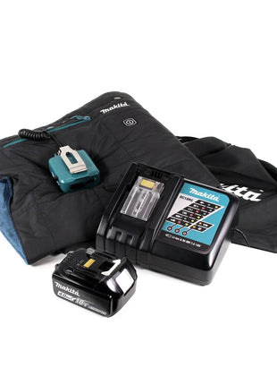 Makita DCB 200 RM1A Heizdecke 14,4V - 18 V 3 Heizstufen USB Anschluss + 1x Akku 4,0Ah + Ladegerät - Toolbrothers