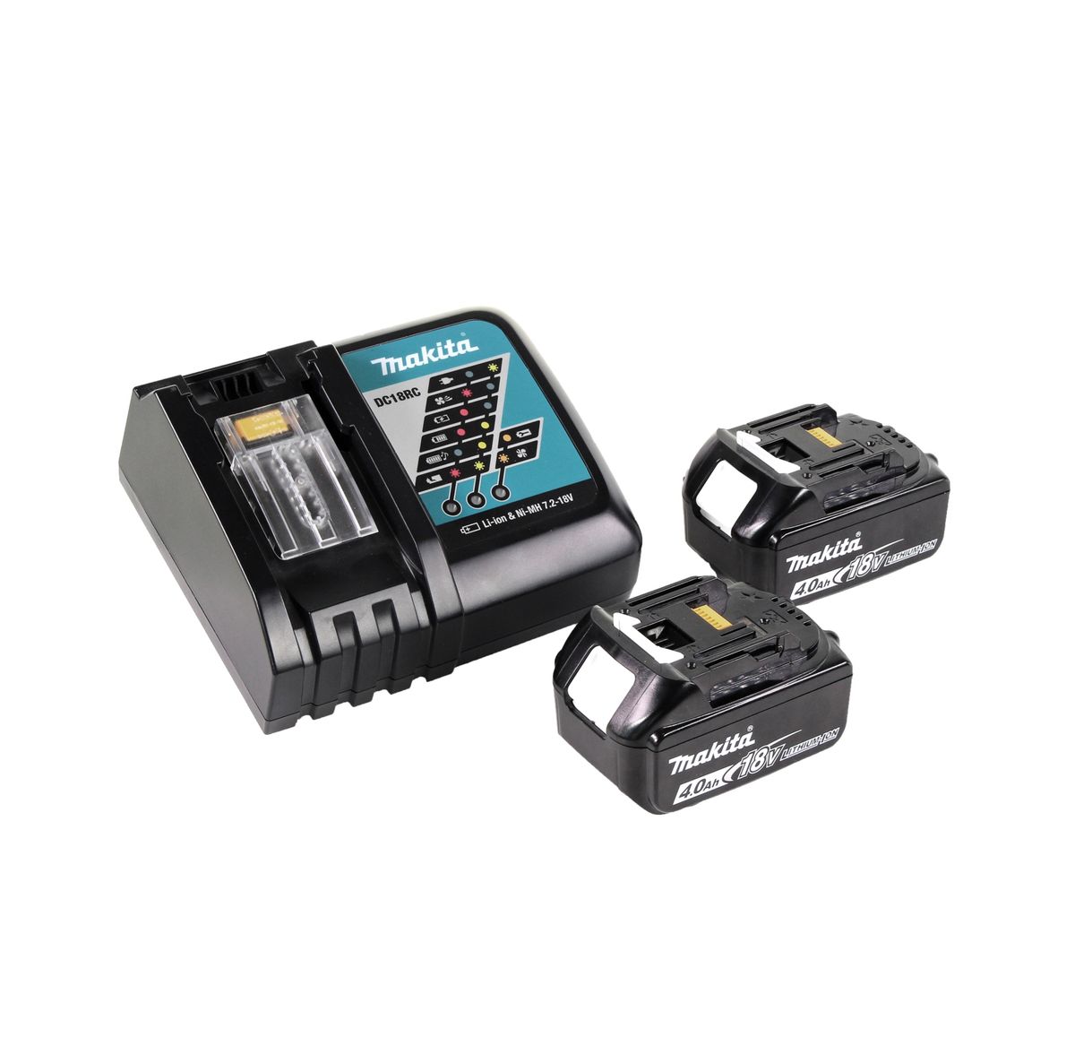 Makita DCB 200 RMA Heizdecke 14,4V - 18 V 3 Heizstufen USB Anschluss + 2x Akku 4,0Ah + Ladegerät - Toolbrothers