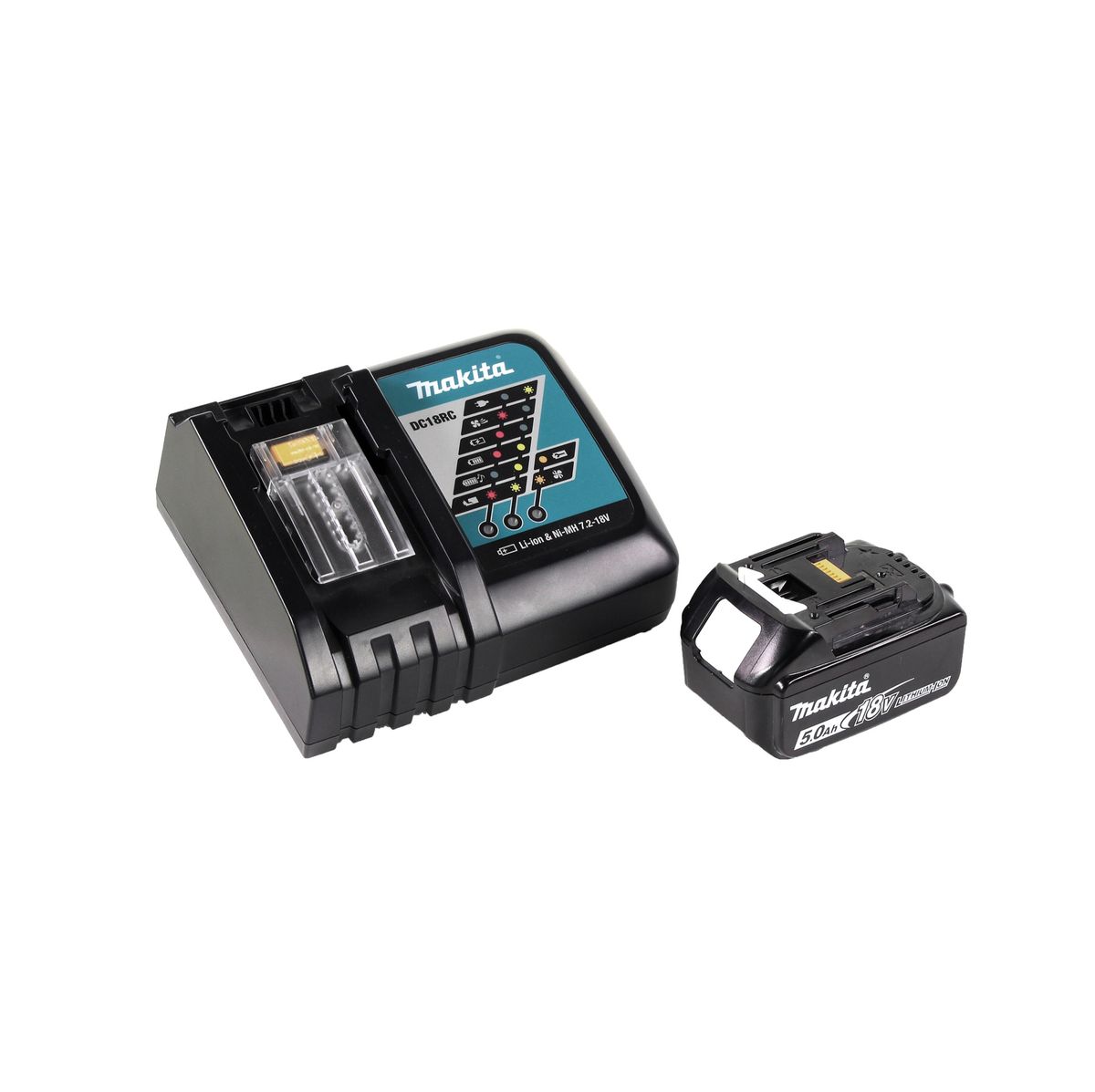 Makita DCB 200 RT1A Heizdecke 14,4V - 18 V 3 Heizstufen USB Anschluss + 1x Akku 5,0Ah + Ladegerät - Toolbrothers