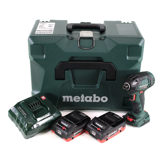 Metabo SSD 18 LTX 200 BL Akku Schlagschrauber 18V 200Nm 1/4" Brushless + 2x Akku 4,0Ah + Ladegerät + MetaLoc - Toolbrothers