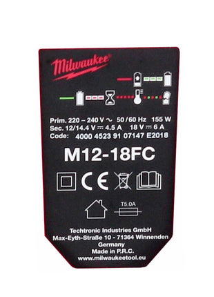 Milwaukee  M18NRG-501 Akku Starter Set 18V mit M18 B5 Akku 5,0Ah + M12-18FC Ladegerät - Toolbrothers