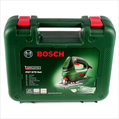 Bosch Heimwerker PST 670 (CT) Stichsäge 500W + 10x Stichsägeblätter T 244 D + 3x Stichsägeblätter + Koffer - Toolbrothers