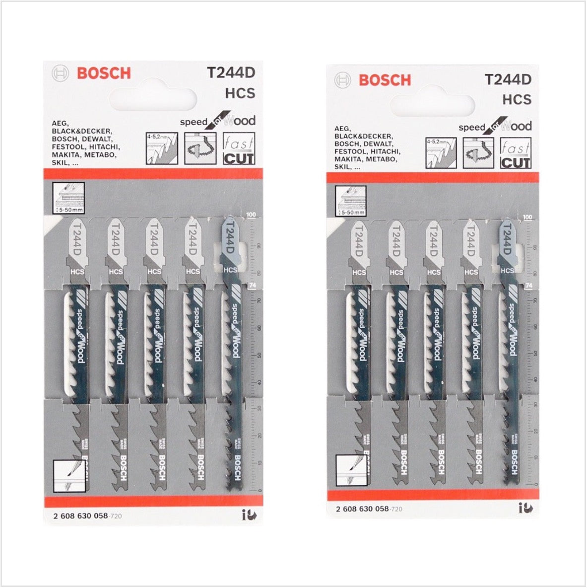 Bosch Heimwerker PST 670 (CT) Stichsäge 500W + 10x Stichsägeblätter T 244 D + 3x Stichsägeblätter + Koffer - Toolbrothers