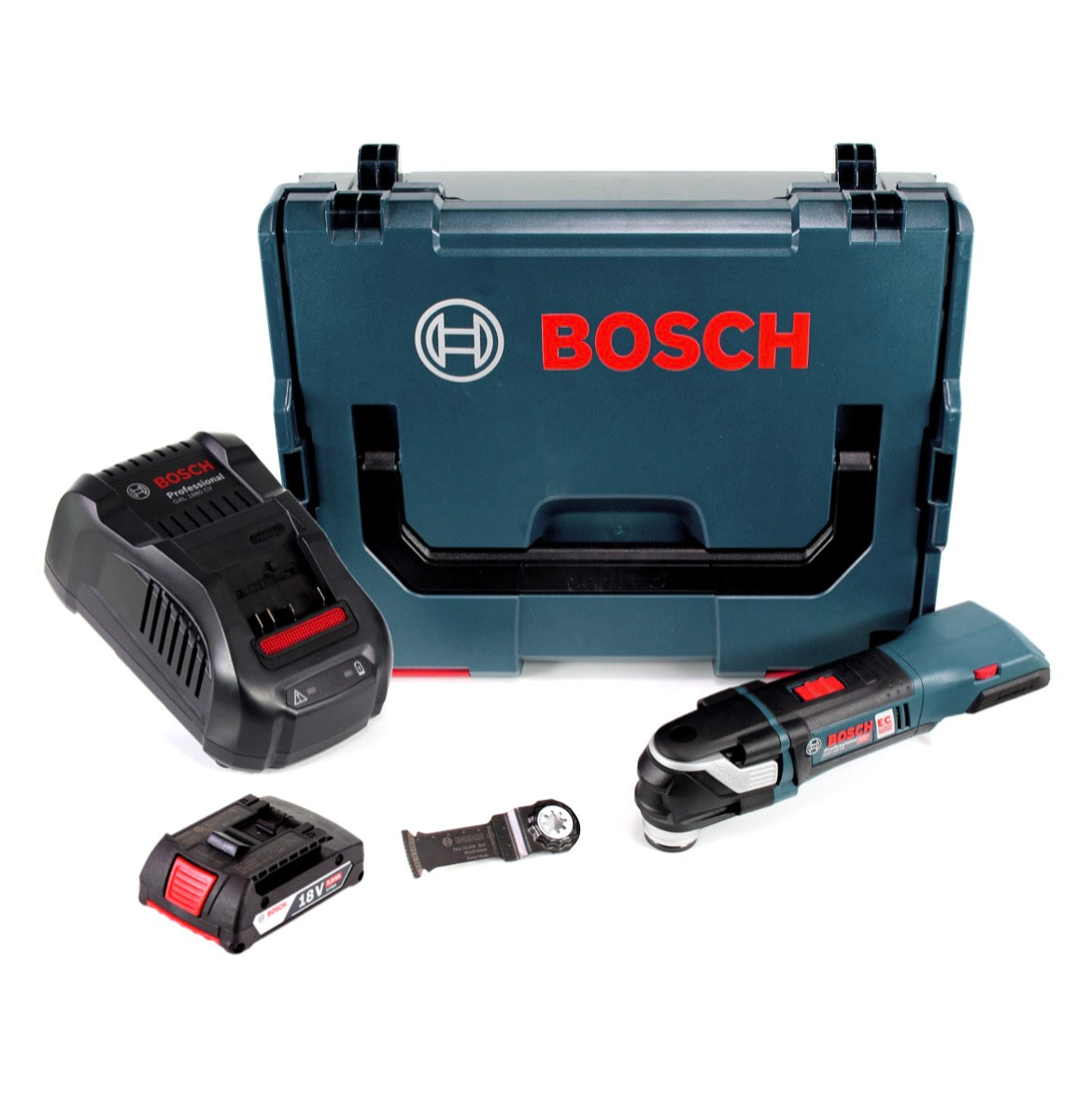 Bosch GOP 18V-28 Akku Multi-Cutter 18V Brushless StarlockPlus + 1x Akku 2,0Ah + Ladegerät + L-Boxx - Toolbrothers