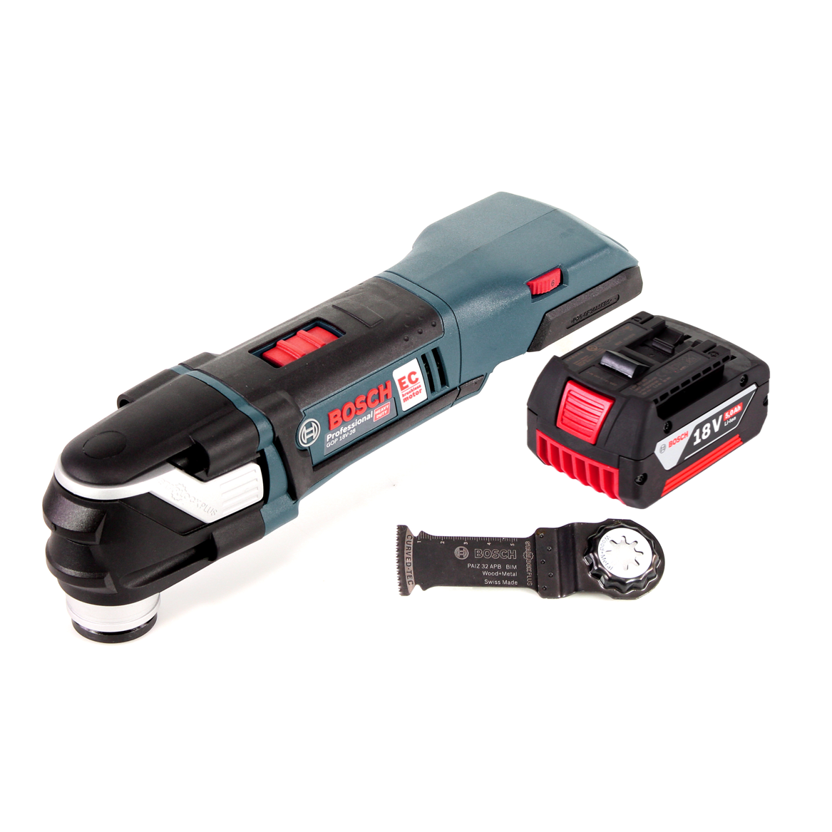 Bosch GOP 18V-28 Akku Multi-Cutter 18V StarlockPlus Brushless + 1x Akku 5,0Ah - ohne Ladegerät - Toolbrothers