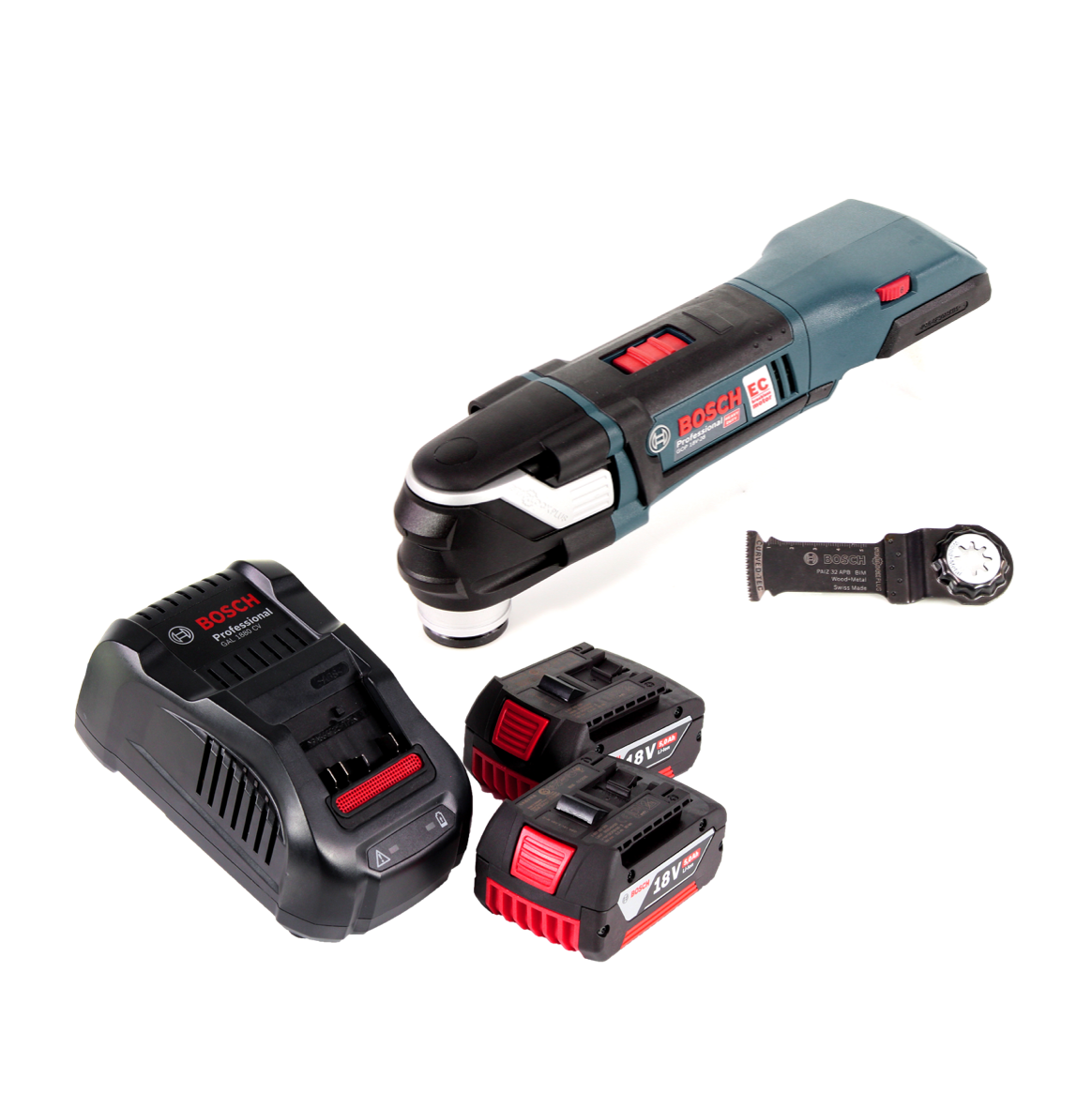 Bosch GOP 18V-28 Akku Multi-Cutter 18V StarlockPlus Brushless + 2x Akku 5,0Ah + Ladegerät - Toolbrothers