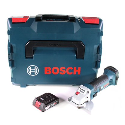 Bosch GWS 18-125 V-LI Akku Winkelschleifer 18 V 125mm + 1x Akku 2,0Ah + L-Boxx - ohne Ladegerät - Toolbrothers