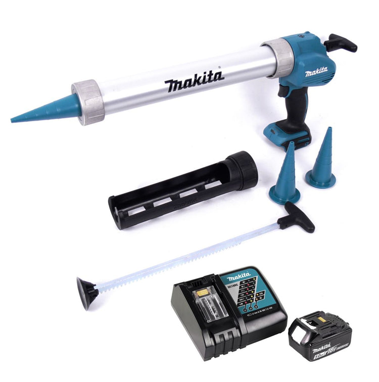 Makita DCG 180 RT1X Akku Kartuschenpistole 18 V + 1x Akku 5,0 Ah + Ladegerät - Toolbrothers