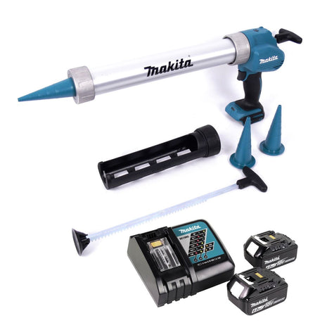 Makita DCG 180 RGX Akku Kartuschenpistole 18 V + 2x Akku 6,0 Ah + Ladegerät - Toolbrothers