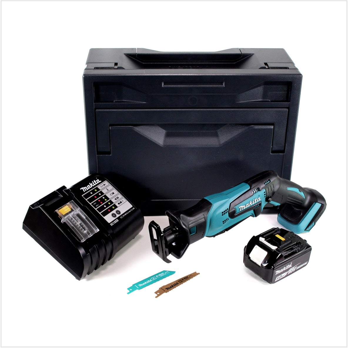 Makita DJR 183 STX Akku Reciprosäge/Säbelsäge 18V + 1x Akku 5,0Ah + Ladegerät + Makbox - Toolbrothers