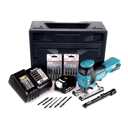 Makita DJV 181 STX Akku Pendelhubstichsäge 18V Brushless + 16x Holzsägeblätter + 1x Akku 5,0Ah + Ladegerät + Makbox - Toolbrothers