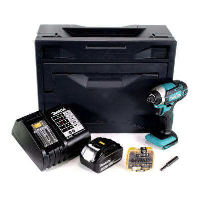 Makita DTD 152 STX Akku Schlagschrauber 18V + 1x Akku 5,0Ah + Ladegerät + 25x PZ2-Bit + Makbox - Toolbrothers