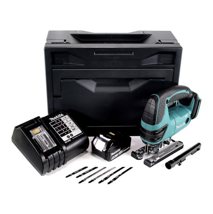 Makita DJV 180 STX Akku Stichsäge 18V + 6tlg. Sägeblätter + 1x Akku 5,0Ah + Ladegerät + Makbox - Toolbrothers