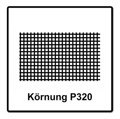 Mirka ABRANET Schleifstreifen Grip 93x180mm P320 50 Stk. ( 5412805032 ) - Toolbrothers