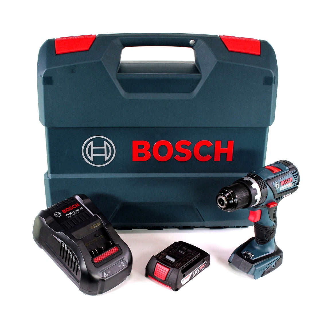 Bosch GSB 18V-60 C Akku Schlagbohrschrauber 18V 60Nm Brushless + 1x Akku 2,0Ah + Ladegerät + L-Case - Toolbrothers