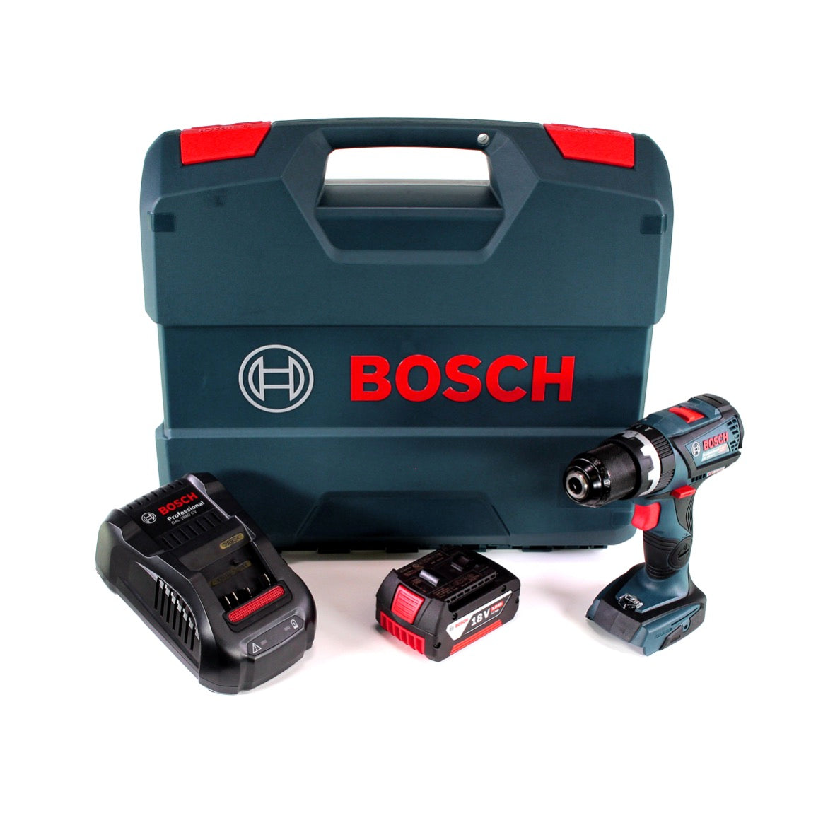 Bosch GSB 18V-60 C Akku Schlagbohrschrauber Brushless 18V 60Nm + 1x Akku 5,0Ah + Ladegerät + L-Case - Toolbrothers