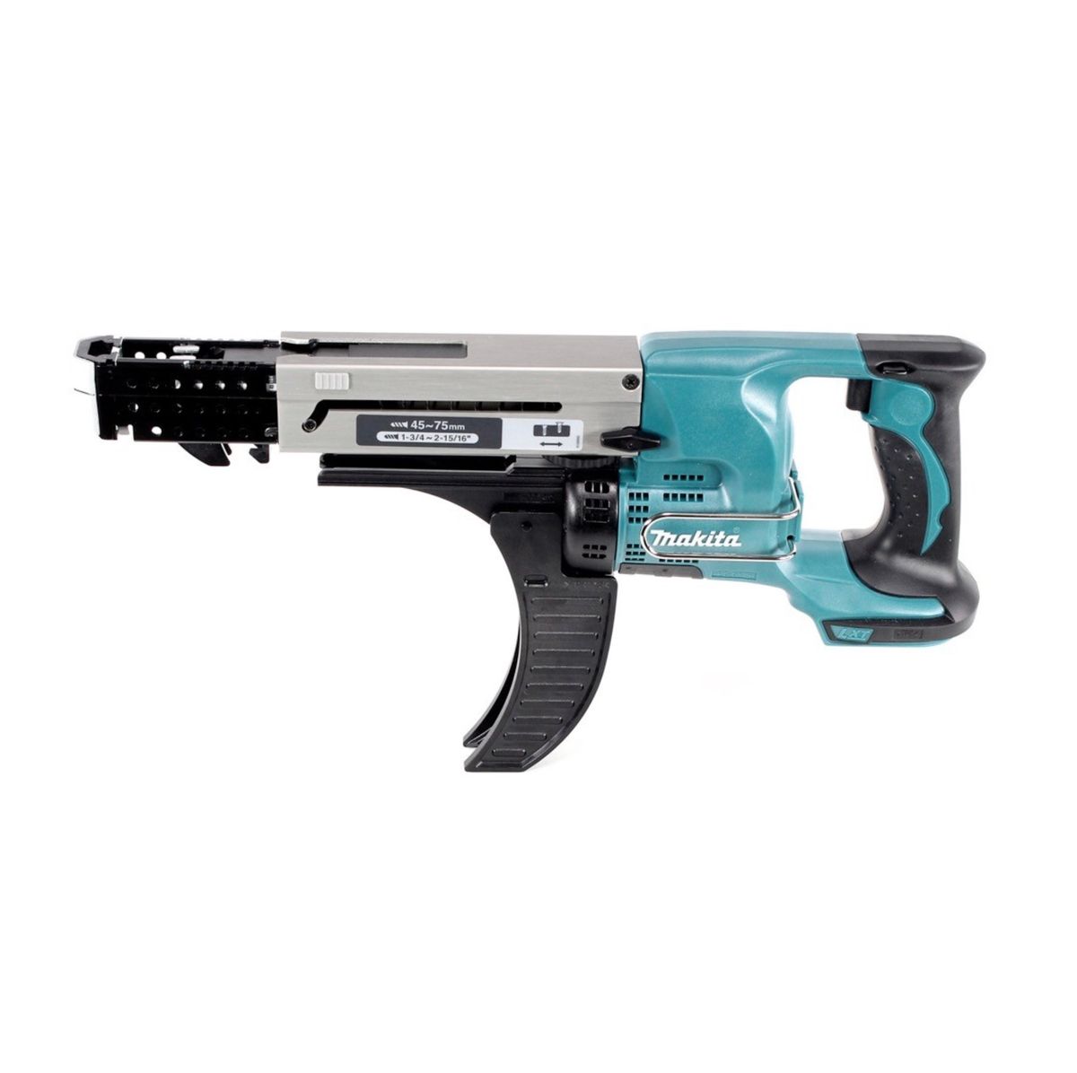 Makita DFR 750 RFE Akku Magazinschrauber 18 V 45-75mm + 2x Akku 3,0Ah + Ladegerät + Koffer - Toolbrothers