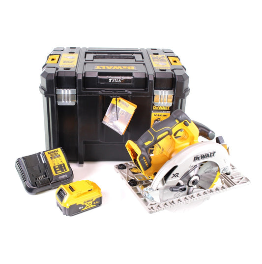 DeWalt DCS 572 P1 Akku Handkreissäge 18V 184 x 16 mm + 1x Akku 5,0 Ah + Ladegerät + T-STAK - Toolbrothers