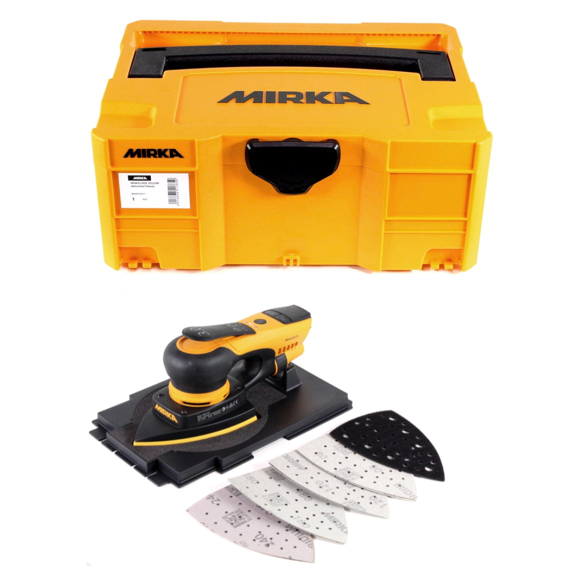 Mirka DEOS 663CV Deltaschleifer 100x152x152mm 250W 3,0mm Hub + Systainer - Toolbrothers