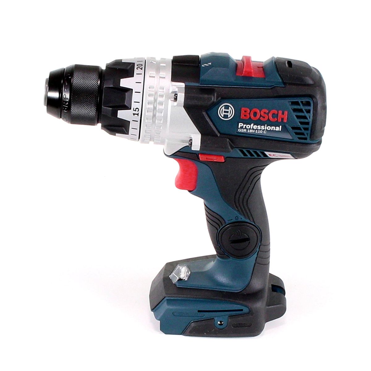 Bosch GSR 18V-110 C Akku Bohrschrauber 18V 110Nm Brushless + 1x Akku 2,0Ah + Ladegerät + L-Boxx - Toolbrothers