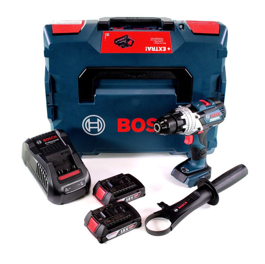 Bosch GSR 18V-110 C Akku Bohrschrauber 18V 110Nm Brushless + 2x Akku 2,0Ah + Ladegerät + L-Boxx - Toolbrothers