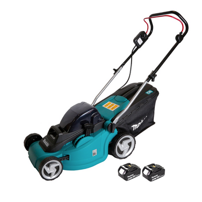 Makita DLM 380 T2 Akku Rasenmäher 36V ( 2x18V ) 38cm + 2x Akku 5,0Ah - ohne Ladegerät - Toolbrothers