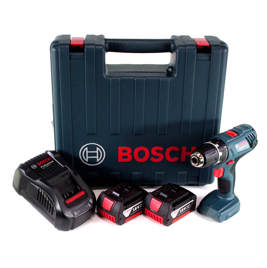 Bosch Professional GSR 18V-21 Akku Bohrschrauber 18V 55Nm + 2x Akku 3,0Ah + Ladegerät + Koffer - Toolbrothers