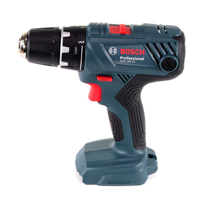 Bosch Professional GSR 18 V-21 Perceuse-visseuse sans fil + Coffret de transport - sans Batterie, sans Chargeur