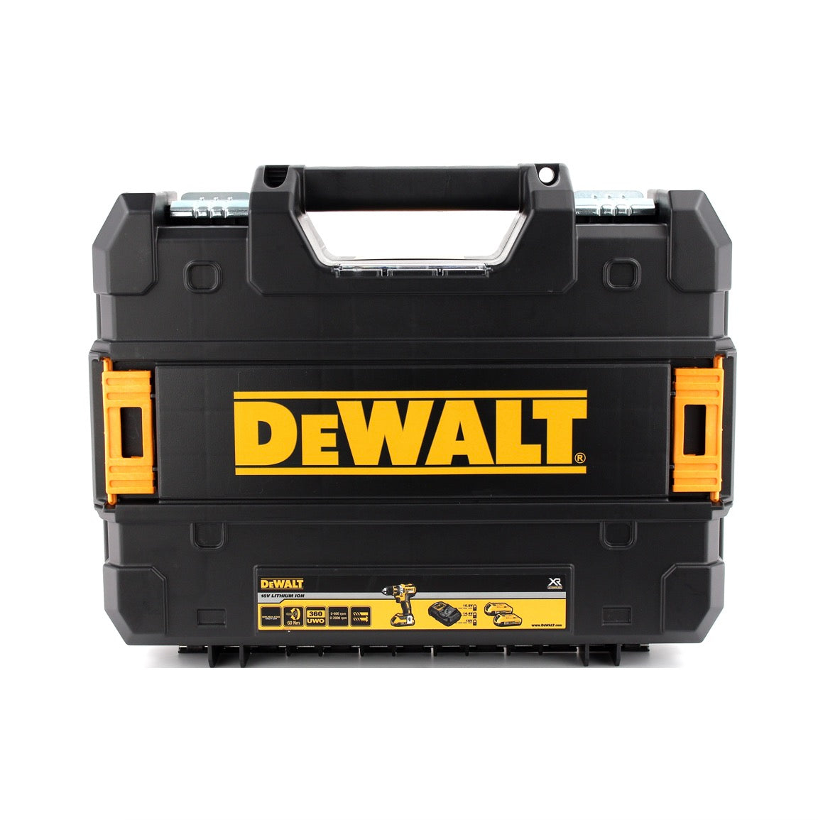 Clé à chocs sans fil DeWalt DCF 887 P1 18V 205Nm sans balais + 19 pièces. Coffret de forets + 1x batterie 5,0Ah + chargeur + TSTAK